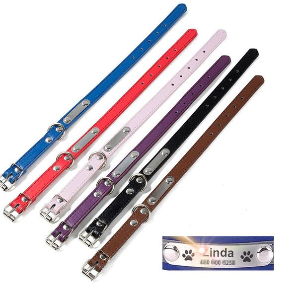 dog collars & leashes custom pet collar personalized cat id laser lettering pu leather xs-xl anti-lost
dog collars & leashes custom pet collar personalized cat id laser lettering pu leather xs-xl anti-lost