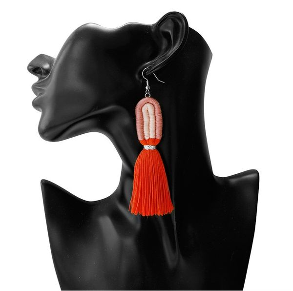 nordic style rainbow earrings diy braided earrings rope braided bohemian tassel ear ring retro ethnic earrings ear pendent for girls women, Red;brown
nordic style rainbow earrings diy braided earrings rope braided bohemian tassel ear ring retro ethnic earrings ear pendent for girls women, Red;brown