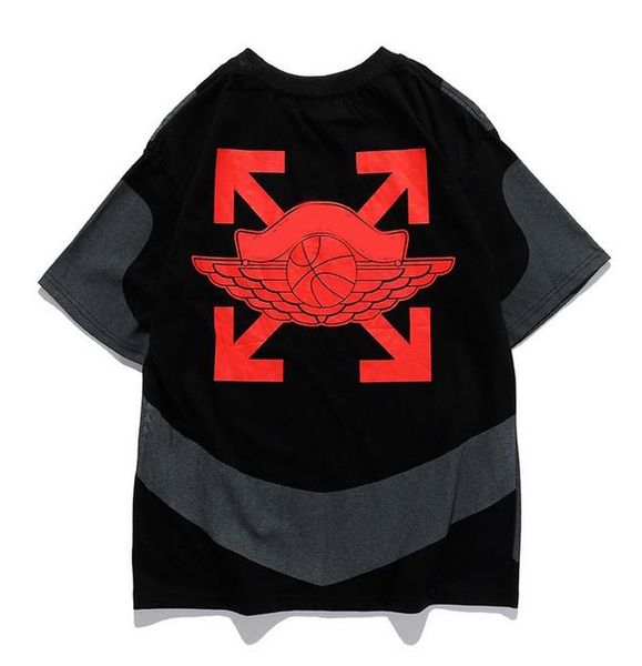 mens t shirt offow joint short-sleeved wings stitching off loose large size couple clothes flying man sports white clothing, White;black
mens t shirt offow joint short-sleeved wings stitching off loose large size couple clothes flying man sports white clothing, White;black