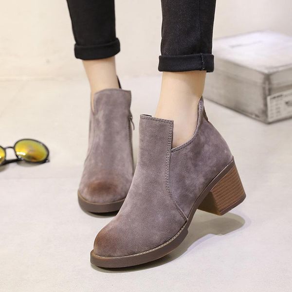 boots ankle fashion retro women basic round toe pu vintage med square heel casual zip solid big size shoes, Black
boots ankle fashion retro women basic round toe pu vintage med square heel casual zip solid big size shoes, Black