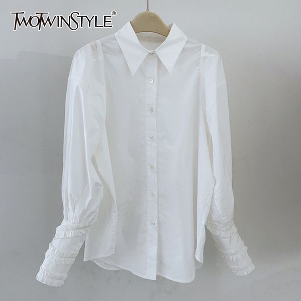 minimalist white shirt for women lapel long sleeve casual loose blouse female fashion new spring tide clothes 210428
minimalist white shirt for women lapel long sleeve casual loose blouse female fashion new spring tide clothes 210428