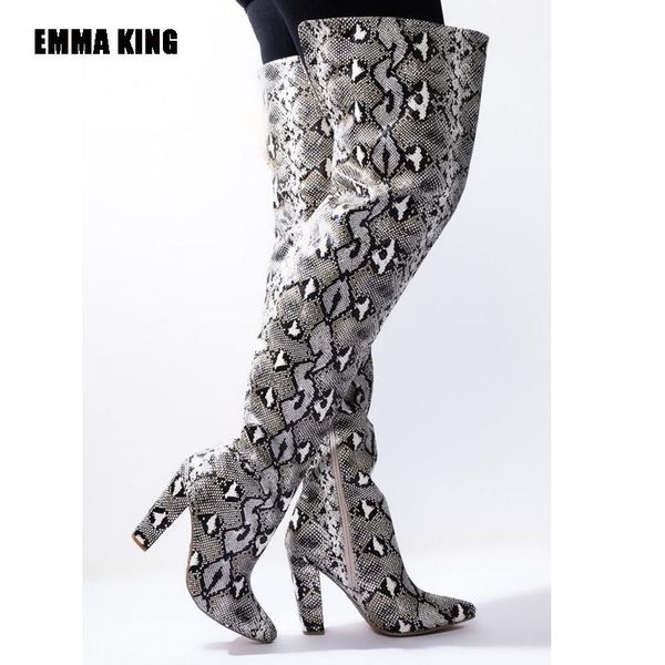 boots 2021women spring over the knee thigh high heel snakeskin shoes lady square catwalk pointed toe 35-44, Black
boots 2021women spring over the knee thigh high heel snakeskin shoes lady square catwalk pointed toe 35-44, Black