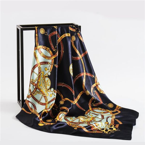 scarves silk summer scarf lady headkerchief print square female bandana large shawl hijab wraps neckerchief, Blue;gray
scarves silk summer scarf lady headkerchief print square female bandana large shawl hijab wraps neckerchief, Blue;gray