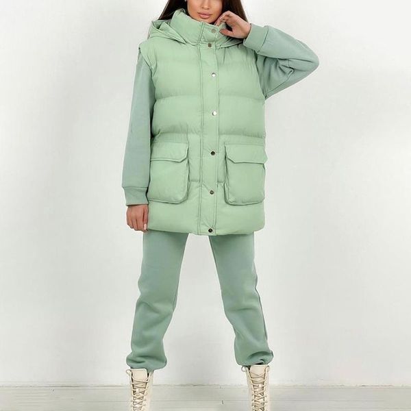 women's two piece pants fandy lokar ankle banded cotton parkas women fashion o neck coats elegant casual hooded jackets female ladies, White
women's two piece pants fandy lokar ankle banded cotton parkas women fashion o neck coats elegant casual hooded jackets female ladies, White