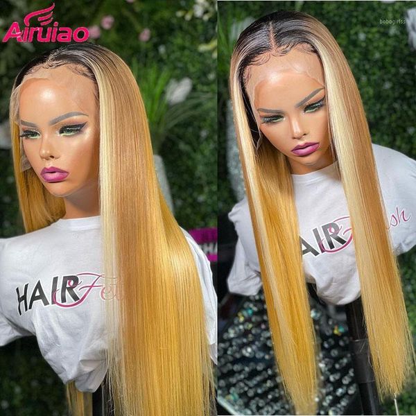 honey blonde ombre human hair wigs for black women colored 613 lace front wig transparent hd bone straight hair1, Black;brown
honey blonde ombre human hair wigs for black women colored 613 lace front wig transparent hd bone straight hair1, Black;brown