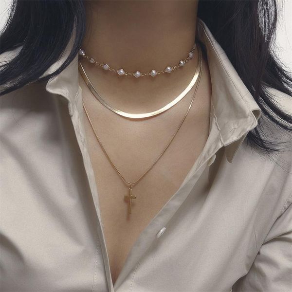 necklace alloy for women vintage ladies creative multilayer chain jewelry gift chokers, Golden;silver
necklace alloy for women vintage ladies creative multilayer chain jewelry gift chokers, Golden;silver