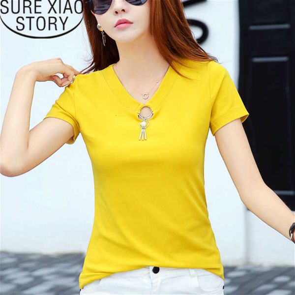 women shirts long sleeve t clothing beading short casual solid o-neck white 2571 50 210528