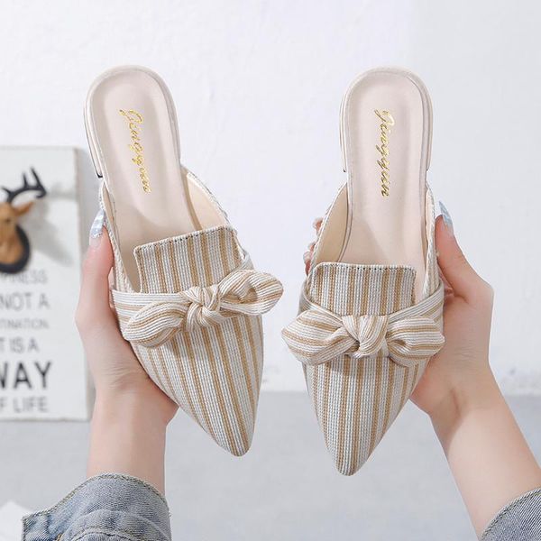 net infrared slipper lady summer 2021 women's shoes pointed bow fashion lazy half cool drag fairy style slippers, Black
net infrared slipper lady summer 2021 women's shoes pointed bow fashion lazy half cool drag fairy style slippers, Black