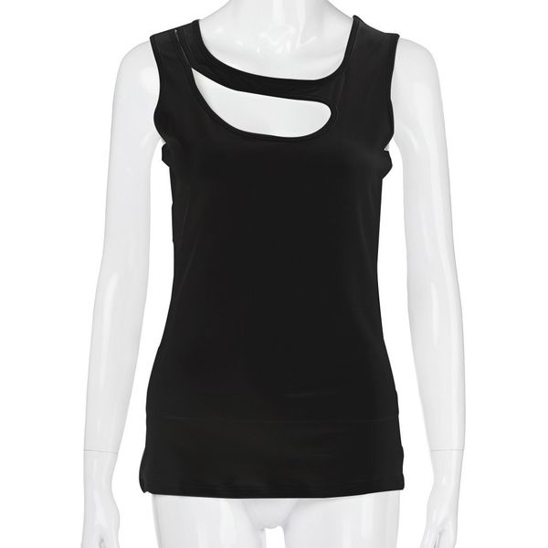 summer new women off shoulders slim vest hollow sling cropped sports t-shirt casual one shoulder black t shirt, White
summer new women off shoulders slim vest hollow sling cropped sports t-shirt casual one shoulder black t shirt, White