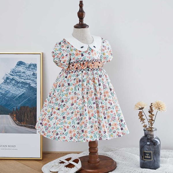 summer kids girls dress short sleeves peter pan collar floral princess cute style children fashion clothes e01 210610, Red;yellow
summer kids girls dress short sleeves peter pan collar floral princess cute style children fashion clothes e01 210610, Red;yellow