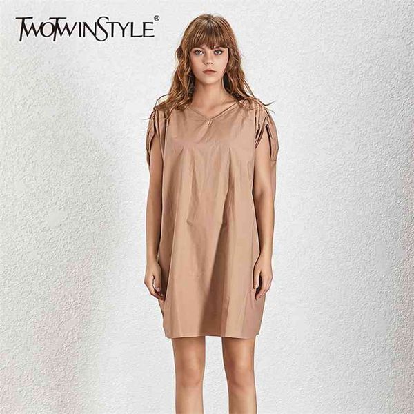 casual white dress for women v neck cloak sleeve solid minimalist loose dresses female summer fashion 210520, Black;gray
casual white dress for women v neck cloak sleeve solid minimalist loose dresses female summer fashion 210520, Black;gray