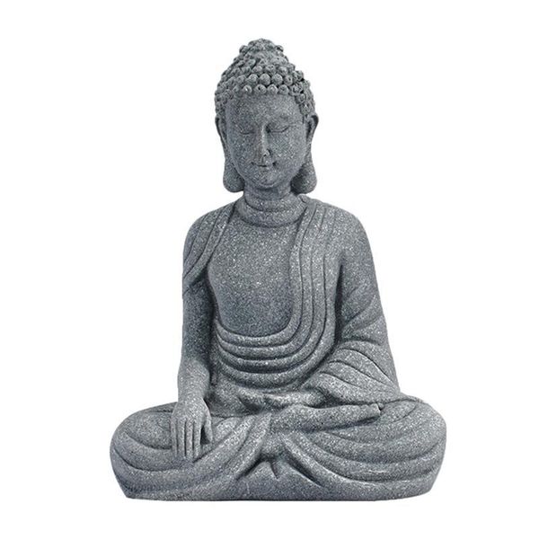 decorative objects & figurines 1pc sandstone buddha statue zen figurine craft household decoration (gray)
decorative objects & figurines 1pc sandstone buddha statue zen figurine craft household decoration (gray)