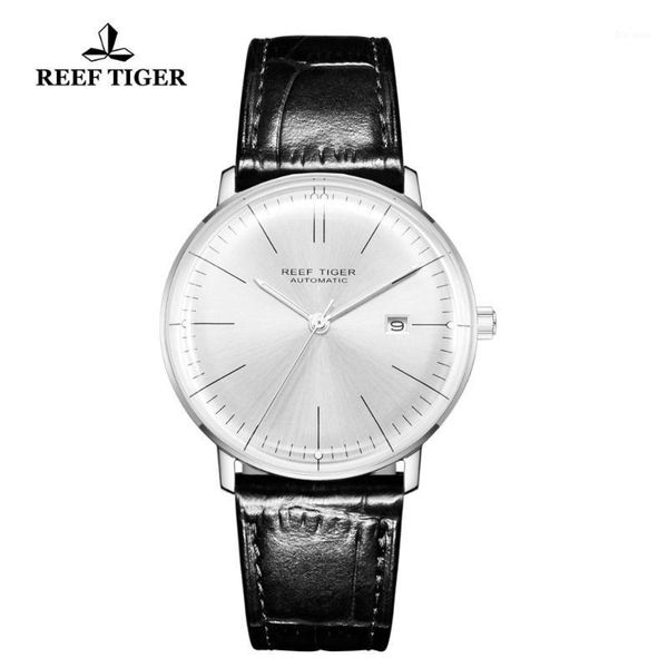 reef tiger/rt ultra thin watch men leather strap steel automatic watches waterproof rga8215 wristwatches, Slivery;brown
reef tiger/rt ultra thin watch men leather strap steel automatic watches waterproof rga8215 wristwatches, Slivery;brown