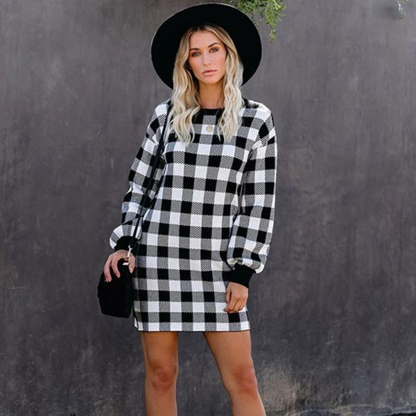 casual dresses women bodycon dress vintage red plaid long sleeve autumn female causal retro fashion mini office lady, Black;gray
casual dresses women bodycon dress vintage red plaid long sleeve autumn female causal retro fashion mini office lady, Black;gray