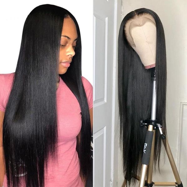 lace wigs mishell 180 250 density 36 40 inch straight pre-plucked glueless front human hair for black women, Black;brown
lace wigs mishell 180 250 density 36 40 inch straight pre-plucked glueless front human hair for black women, Black;brown