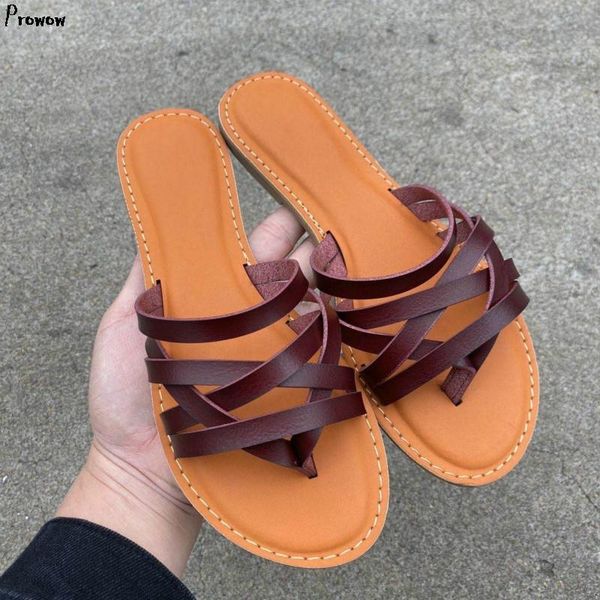 genuine leather slides fashion and summer shoes woman ladies retro thin belt open toe large size flat bottom feamle slippers, Black
genuine leather slides fashion and summer shoes woman ladies retro thin belt open toe large size flat bottom feamle slippers, Black