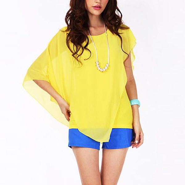 women's t-shirt women irregular chiffon pullover ladies leisure stylish short sleeve solid color shirt spring summer crew neck t, White
women's t-shirt women irregular chiffon pullover ladies leisure stylish short sleeve solid color shirt spring summer crew neck t, White