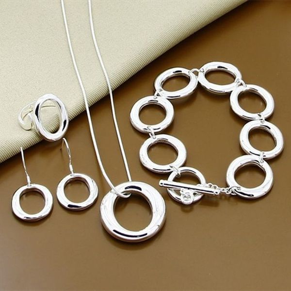 925 sterling silver round circle o necklace bracelet earring ring set for woman wedding engagement fashion jewelry gift
925 sterling silver round circle o necklace bracelet earring ring set for woman wedding engagement fashion jewelry gift