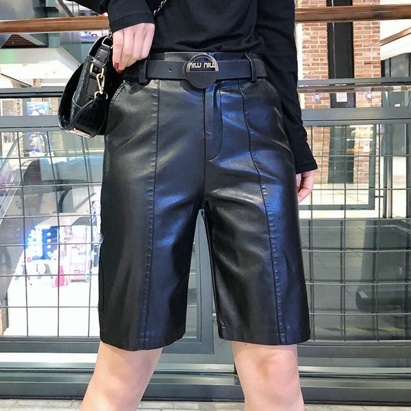 women's pants & capris leather pu loose and thin black casual wide-leg leggings boots women, Black;white
women's pants & capris leather pu loose and thin black casual wide-leg leggings boots women, Black;white