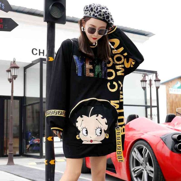 hoodies hoodie for women cartoon alphabet print blouse harbor style loose coat, Black
hoodies hoodie for women cartoon alphabet print blouse harbor style loose coat, Black