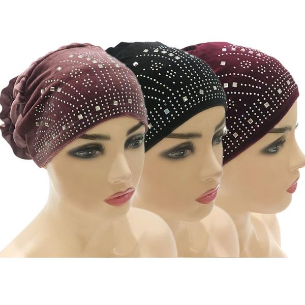 ethnic clothing 3pcs velvet hat cap women flower hair loss turban muslim hijabs bonnet head wrap cover chemo cancer beanies skullies, Red
ethnic clothing 3pcs velvet hat cap women flower hair loss turban muslim hijabs bonnet head wrap cover chemo cancer beanies skullies, Red