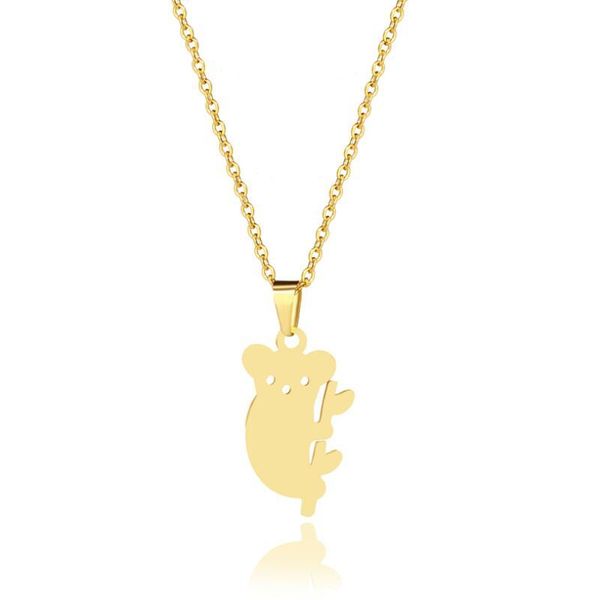 stainless steel small australia climb tree koala sloth bear animal pendant chain necklaces for women bridal wedding gift jewelry, Silver
stainless steel small australia climb tree koala sloth bear animal pendant chain necklaces for women bridal wedding gift jewelry, Silver