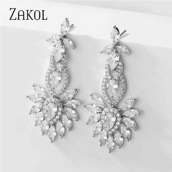 zakol luxury clear crystal teardrop bridal long drop dangle earrings for women wedding party jewelry fsep5120, Bronze;silver
zakol luxury clear crystal teardrop bridal long drop dangle earrings for women wedding party jewelry fsep5120, Bronze;silver