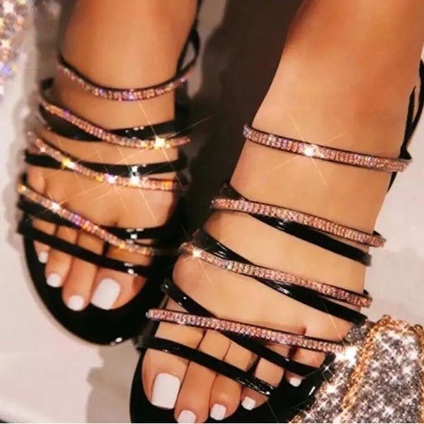 women crystal slipper 2021 female cross narrow band slide fashion bling flat ladies footwear jelly shoe plus drop slippers, Black
women crystal slipper 2021 female cross narrow band slide fashion bling flat ladies footwear jelly shoe plus drop slippers, Black