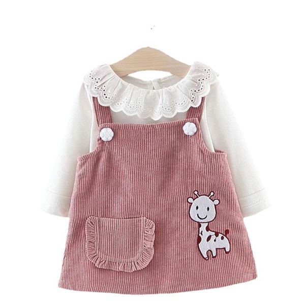 girl's dresses baby girl dress spring princess clothes cute girls long sleeve t-shirt cartoon giraffe 2pcs suit, Red;yellow
girl's dresses baby girl dress spring princess clothes cute girls long sleeve t-shirt cartoon giraffe 2pcs suit, Red;yellow