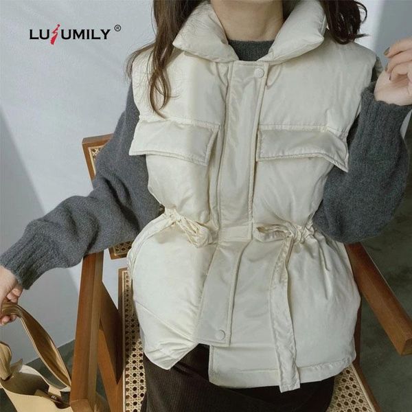 women's vests lusumily winter spring down vest women korean style loose thicken warm short waistcoat er sleeveless jacket female, Black;white
women's vests lusumily winter spring down vest women korean style loose thicken warm short waistcoat er sleeveless jacket female, Black;white