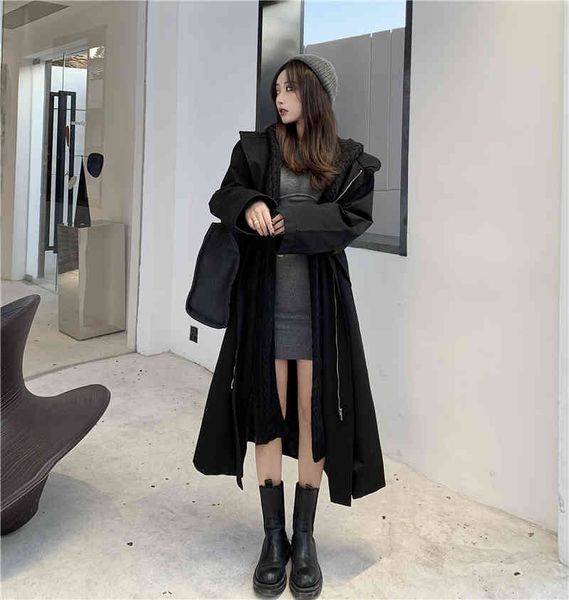 wool collection long-sleeve ladies with women's hood "sweaters and jackets more size female trenches a426, Black
wool collection long-sleeve ladies with women's hood "sweaters and jackets more size female trenches a426, Black