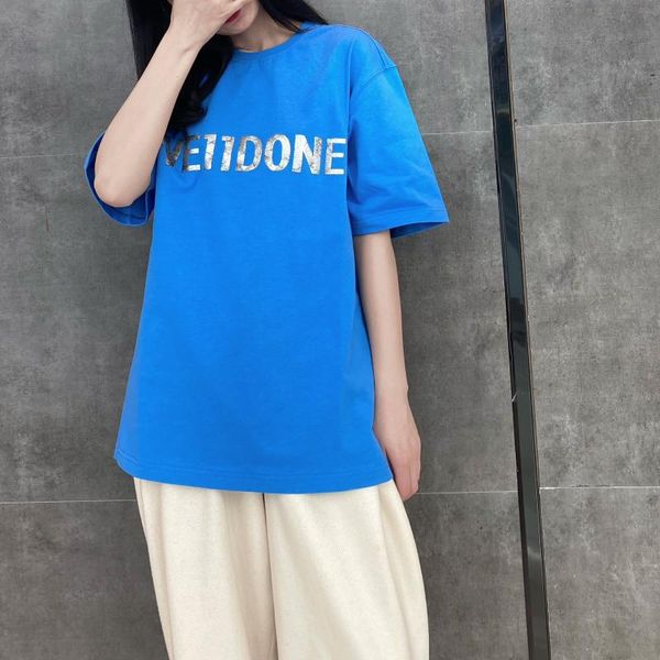 women's t-shirt 2021 we11done high street fashion hip hop t shirt pure cotton short sleeve round neck loose casual, White
women's t-shirt 2021 we11done high street fashion hip hop t shirt pure cotton short sleeve round neck loose casual, White