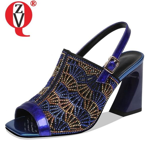 shoes woman 2021 summer fashion crystal sandals ouside super high strange style buckle ladies, Black