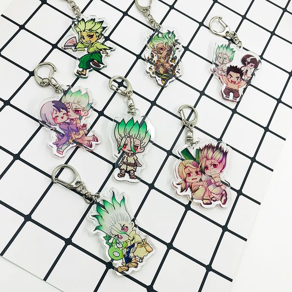 Dr.Stone Keychain Man Double Sided Acrylic Keyring Pendant Anime Cartoon Figure Ishigami Senkuu Key Ring Kid Keyring Girl Brelok
Dr.Stone Keychain Man Double Sided Acrylic Keyring Pendant Anime Cartoon Figure Ishigami Senkuu Key Ring Kid Keyring Girl Brelok