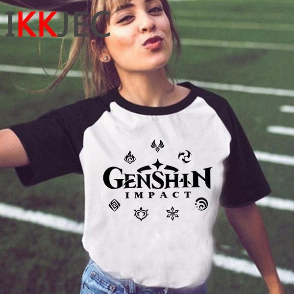 women's t-shirt genshin impact clothes summer women 2021 graphic tees aesthetic, White
women's t-shirt genshin impact clothes summer women 2021 graphic tees aesthetic, White