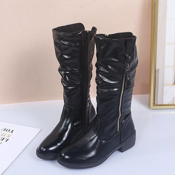 boots side zipper women's summer wedges moderm fashionable versatile female shoes round head flat footwear, Black
boots side zipper women's summer wedges moderm fashionable versatile female shoes round head flat footwear, Black