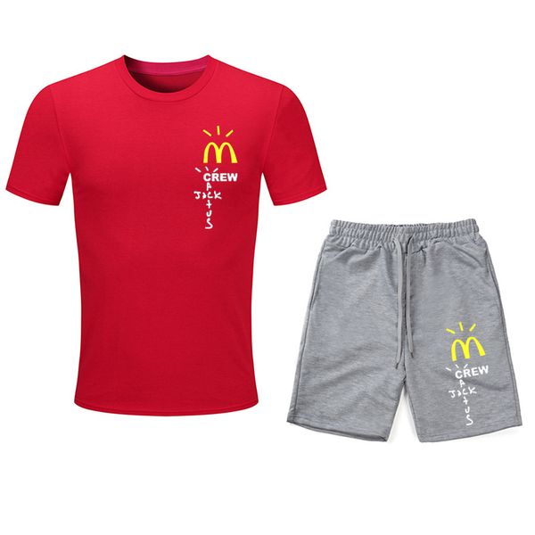 travis scott cactus jack men's tracksuits summer short sleeve + shorts suit breathable sports casual tracksuit designer cotton suits se, Gray
travis scott cactus jack men's tracksuits summer short sleeve + shorts suit breathable sports casual tracksuit designer cotton suits se, Gray