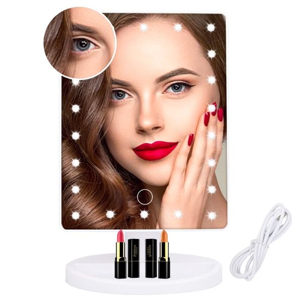 compact mirrors 22 led light makeup mirror 10x magnifying cosmetic vanity 180 adjustable rotation touch dimmer portable table
compact mirrors 22 led light makeup mirror 10x magnifying cosmetic vanity 180 adjustable rotation touch dimmer portable table