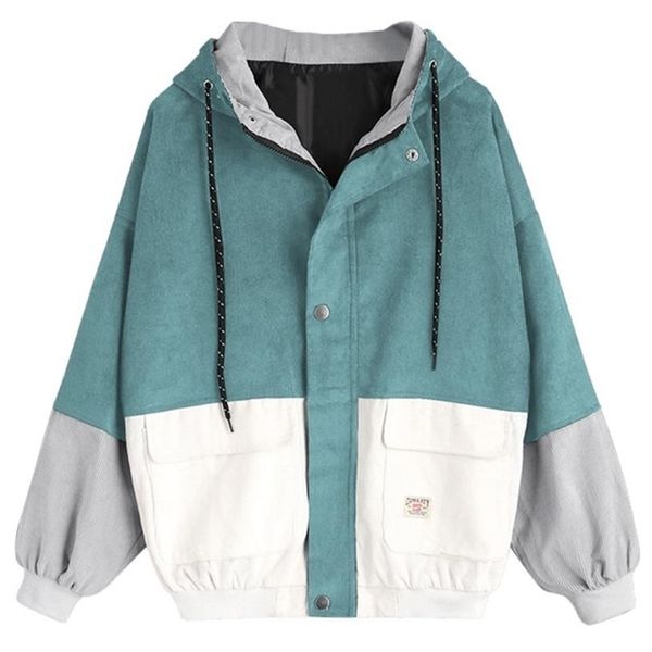 autumn women coats corduroy patchwork oversize zipper jackets windbreaker coats and jackets women baseball-uniform clothes 211112, Black;brown
autumn women coats corduroy patchwork oversize zipper jackets windbreaker coats and jackets women baseball-uniform clothes 211112, Black;brown