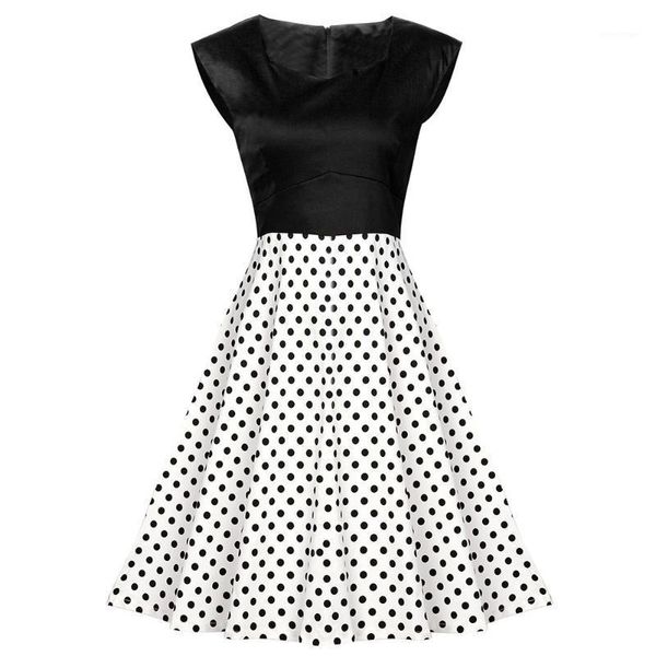 casual dresses women slim dress swing party elegant retro printed dots sleeveless, Black;gray
casual dresses women slim dress swing party elegant retro printed dots sleeveless, Black;gray