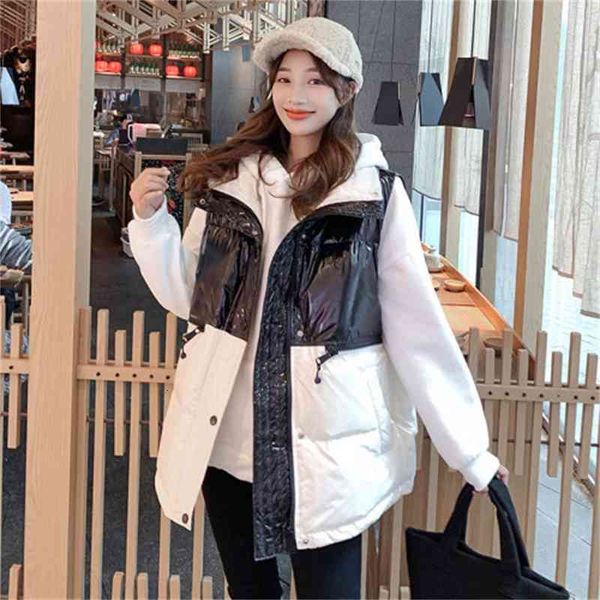 women's parkas down ladies jacket vest winter 2021 korean version short style with sleeveless bright face color matching cotton and coa, Black
women's parkas down ladies jacket vest winter 2021 korean version short style with sleeveless bright face color matching cotton and coa, Black