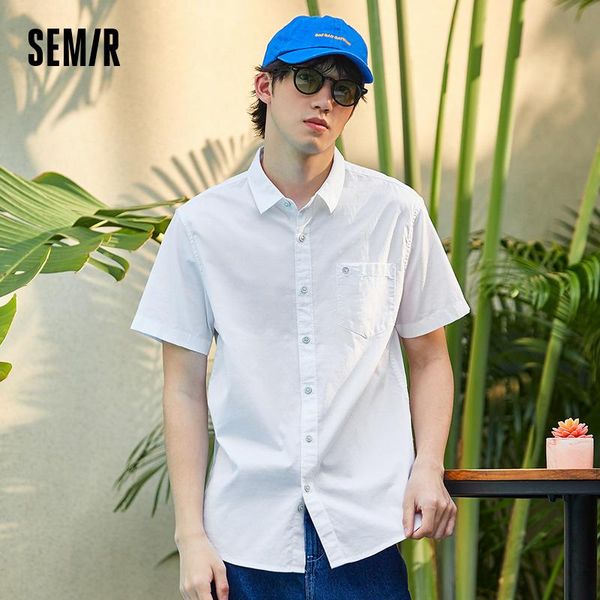 short sleeve shirt men 2021 pure cotton solid shirts summer style men's casual business, White;black
short sleeve shirt men 2021 pure cotton solid shirts summer style men's casual business, White;black