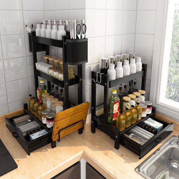 hooks & rails kitchen accessories storage shelf oil salt sauce vinegar seasoning knife rack partition drawer multi-layer
hooks & rails kitchen accessories storage shelf oil salt sauce vinegar seasoning knife rack partition drawer multi-layer