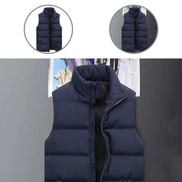 men' tank anti-shrink great stand collar men vest all match zipper for dating, White;black
men' tank anti-shrink great stand collar men vest all match zipper for dating, White;black