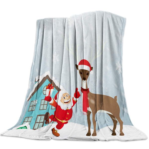 throw blanket for sofa couch- cute santa claus and deer beside the house 49 x 79 inche flannel bed blanket lightweight
throw blanket for sofa couch- cute santa claus and deer beside the house 49 x 79 inche flannel bed blanket lightweight