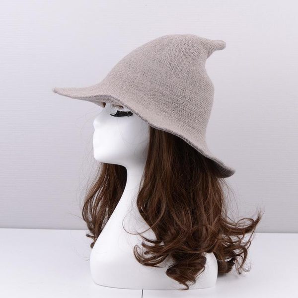 modern halloween witch hat woolen festival party women lady cosplay fashionable sheep wool winter cap outdoor hats, Black;white
modern halloween witch hat woolen festival party women lady cosplay fashionable sheep wool winter cap outdoor hats, Black;white