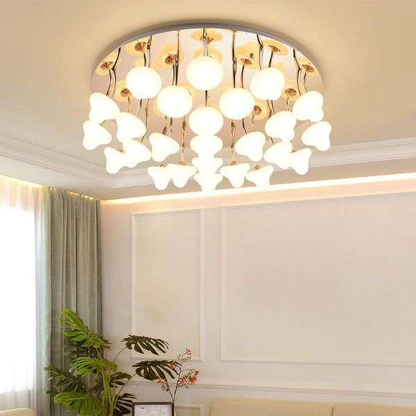 acylic ceiling lights square rings for living room bedroom home ac85-265v modern led lamp fixtures lustre plafonnier