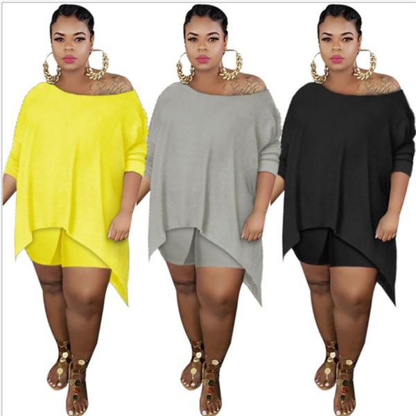 women's tracksuits plus size -5xl women clothing two piece set wholesale shorts sets solid loose crop leggings jogging tracksuit drop, Gray
women's tracksuits plus size -5xl women clothing two piece set wholesale shorts sets solid loose crop leggings jogging tracksuit drop, Gray