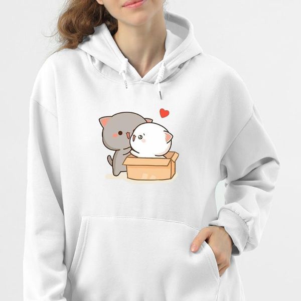 women's hoodies & sweatshirts cute graphic print women cartoon couple kawaii hoodie kpop style cotton long sleeve casual female pullove, Black
women's hoodies & sweatshirts cute graphic print women cartoon couple kawaii hoodie kpop style cotton long sleeve casual female pullove, Black