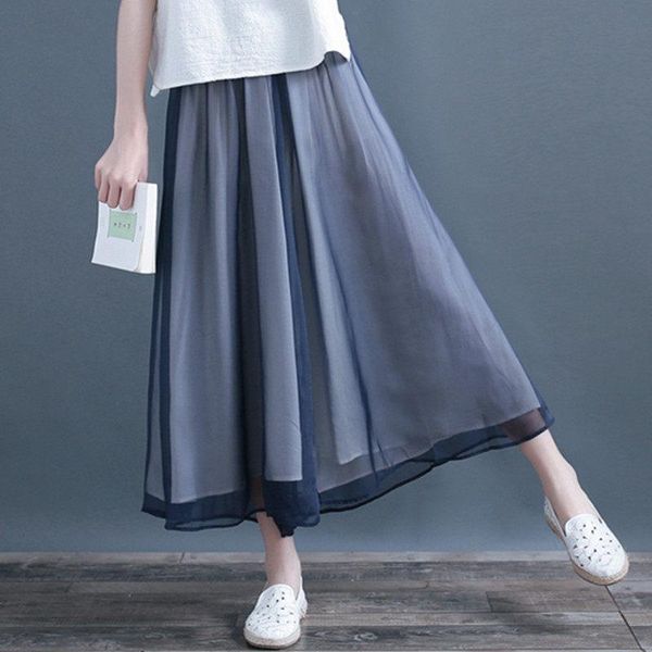 ultra-thin double layer chiffon solid color elegant wide leg pants female summer nine-point trousers women skirt zh275 women's & capris, Black;white
ultra-thin double layer chiffon solid color elegant wide leg pants female summer nine-point trousers women skirt zh275 women's & capris, Black;white